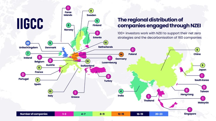 Regional distribution of NZEI
