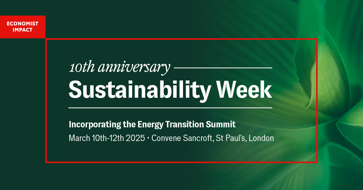 Economist Impact 10th Annual Sustainability Week